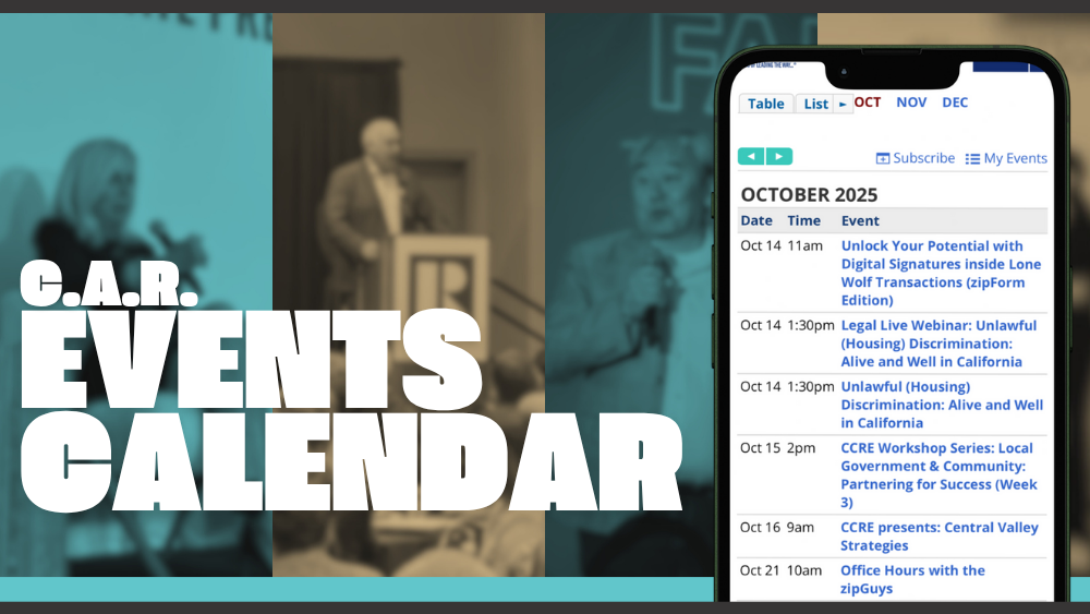 C.A.R. Events Calendar